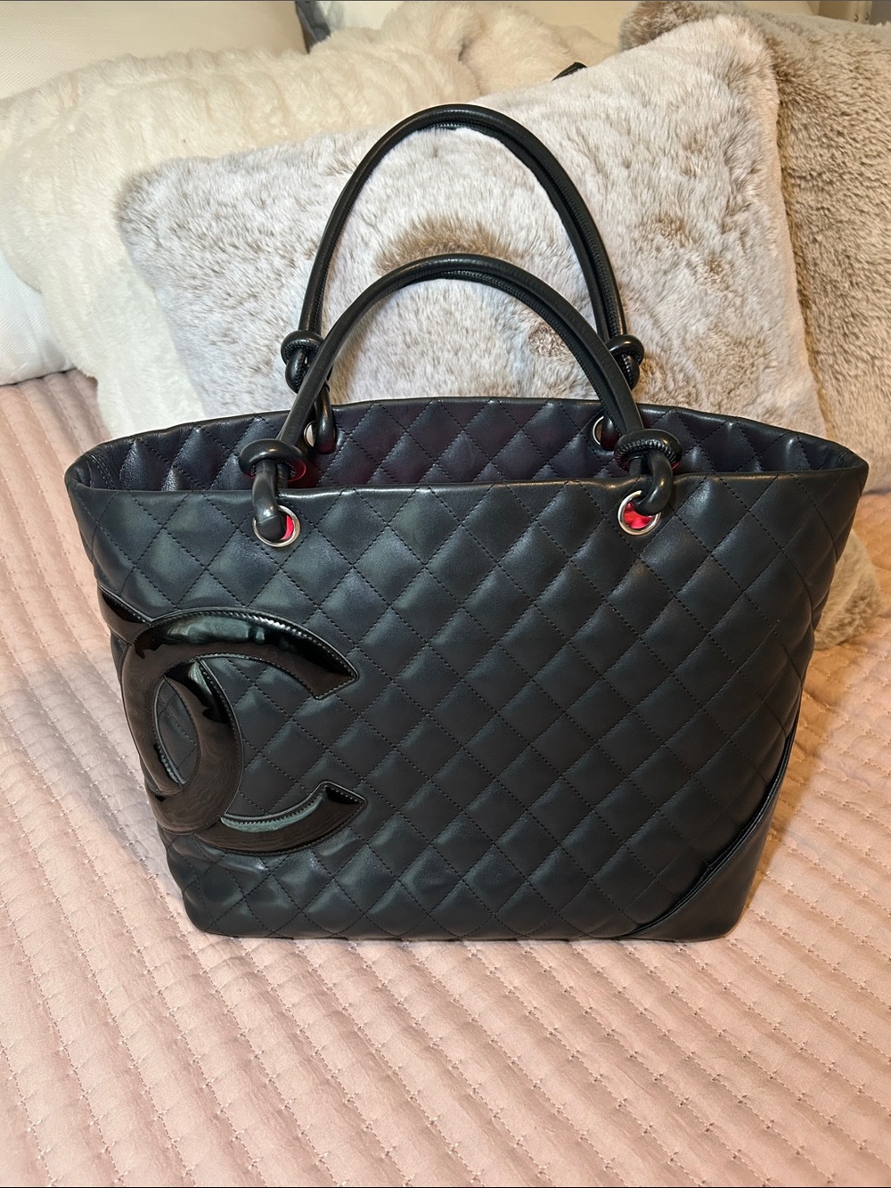Chanel Cambon Ligne Large Tote Bag with COA